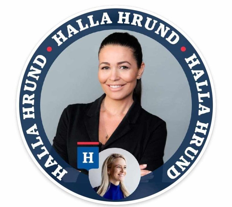 EIGINKONA BUBBA STYÐUR HÖLLU HRUND