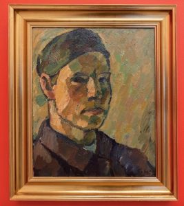 Sjálfsmynd / Self-Portrait 1937-1940Gunnlaugur Scheving (1904-1972) Olía á striga, 51 x 42 cm