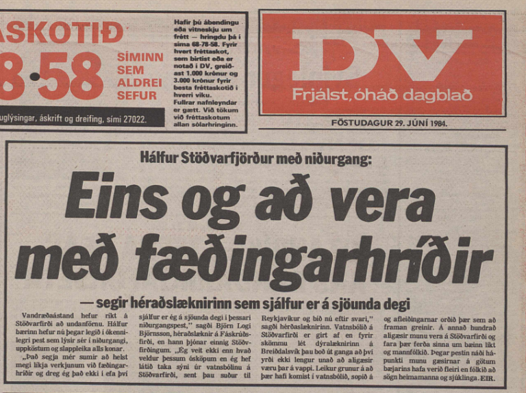 SAGAN ENDURTEKUR SIG Á STÖÐVARFIRÐI