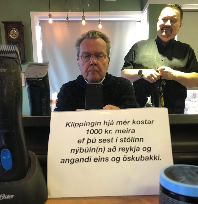 ÞÚSUND KRÓNUM DÝRARI KLIPPING ANGI MENN EINS OG ÖSKUBAKKAR