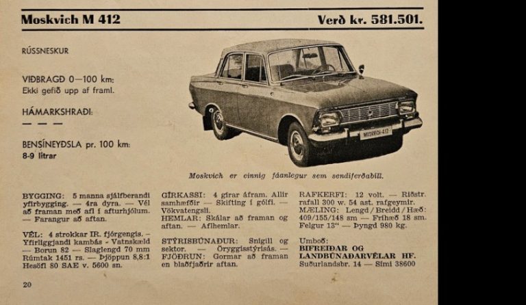 MOSKVICH M 412 – DRAUMUR ALÞÝÐUNNAR
