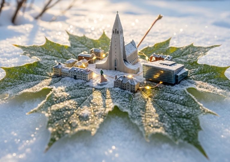 FALLEGT LAUFBLAÐ Í DESEMBER