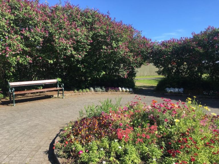 ALMENNINGSGARÐUR Í BREIÐHOLTI POPPAÐUR UPP